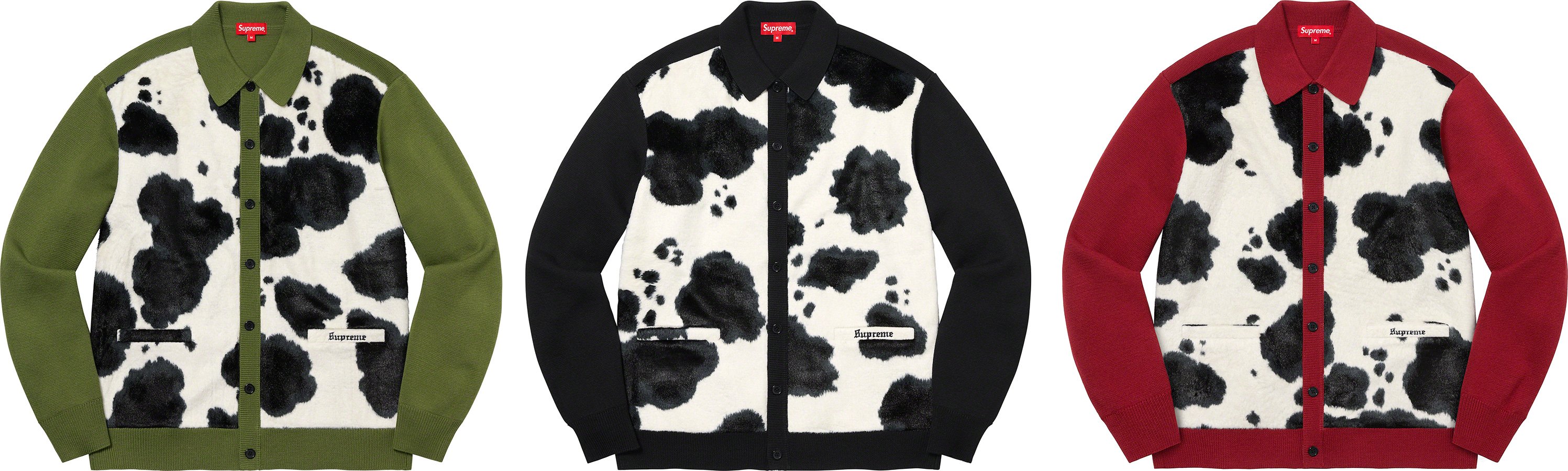 Cow Print Cardigan - fall winter 2021 - Supreme