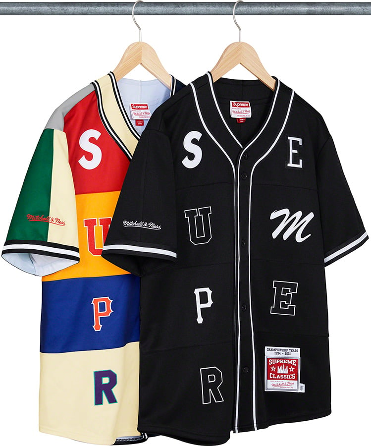 Mitchell & Ness Patchwork Baseball Jersey   fall winter    Supreme