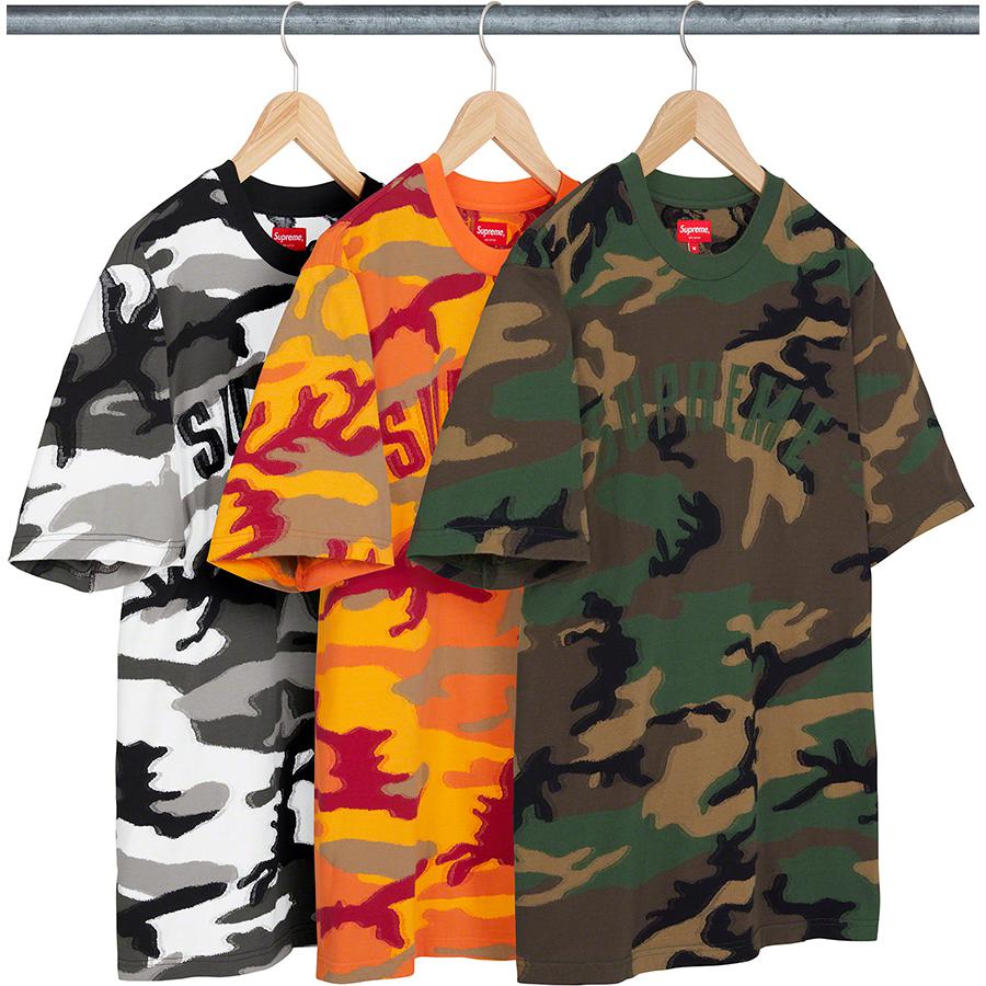 Details on Intarsia Camo S S Top from fall winter
                                            2021 (Price is $88)