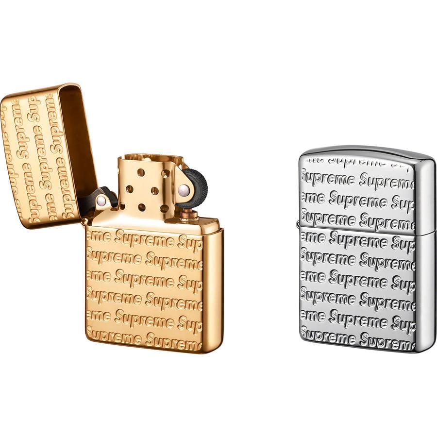 Supreme Repeat Engraved Zippo for fall winter 22 season