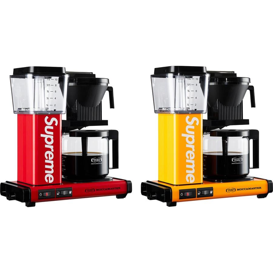 Details on Supreme Moccamaster KBGV Select Coffee Maker from fall winter 2022 (Price is $398)