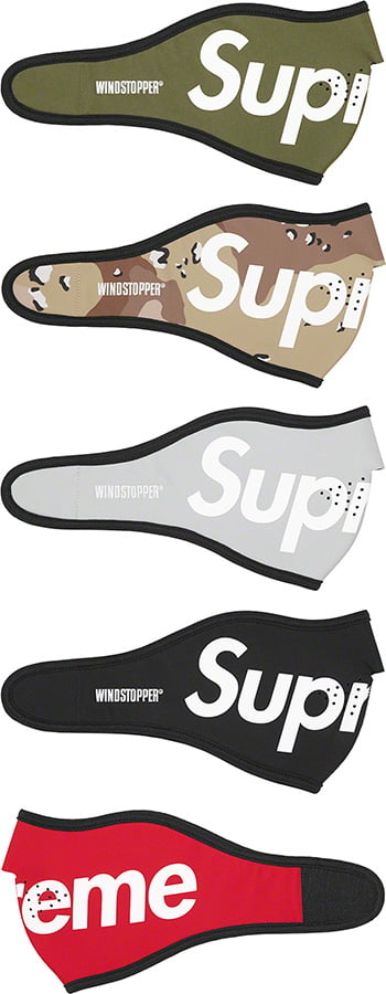 Supreme x Windstopper logo-print Face Mask - Grey