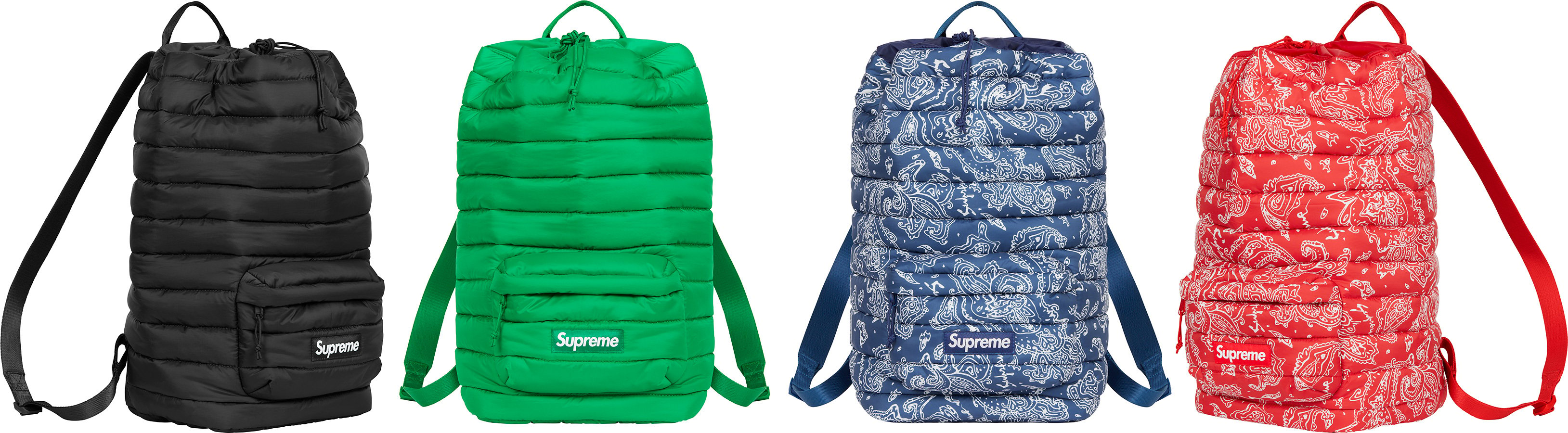 Supreme Puffer Backpack Black - FW22 - US