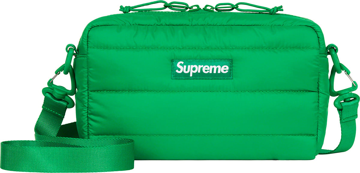 Supreme Puffer Side Bag Green