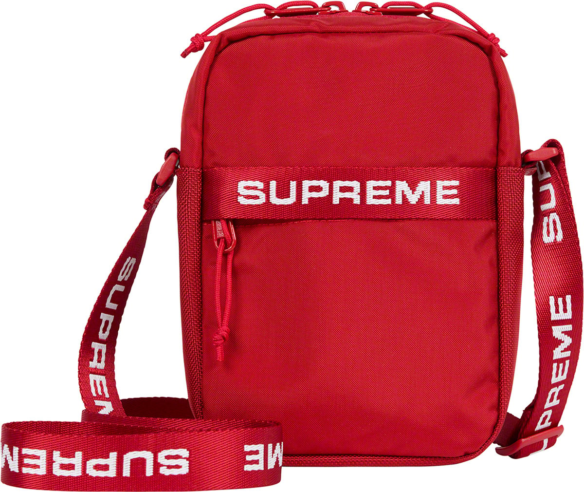 supreme shoulder bag red