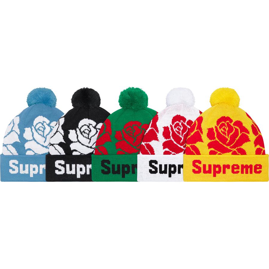 Supreme Rose Beanie for fall winter 22 season