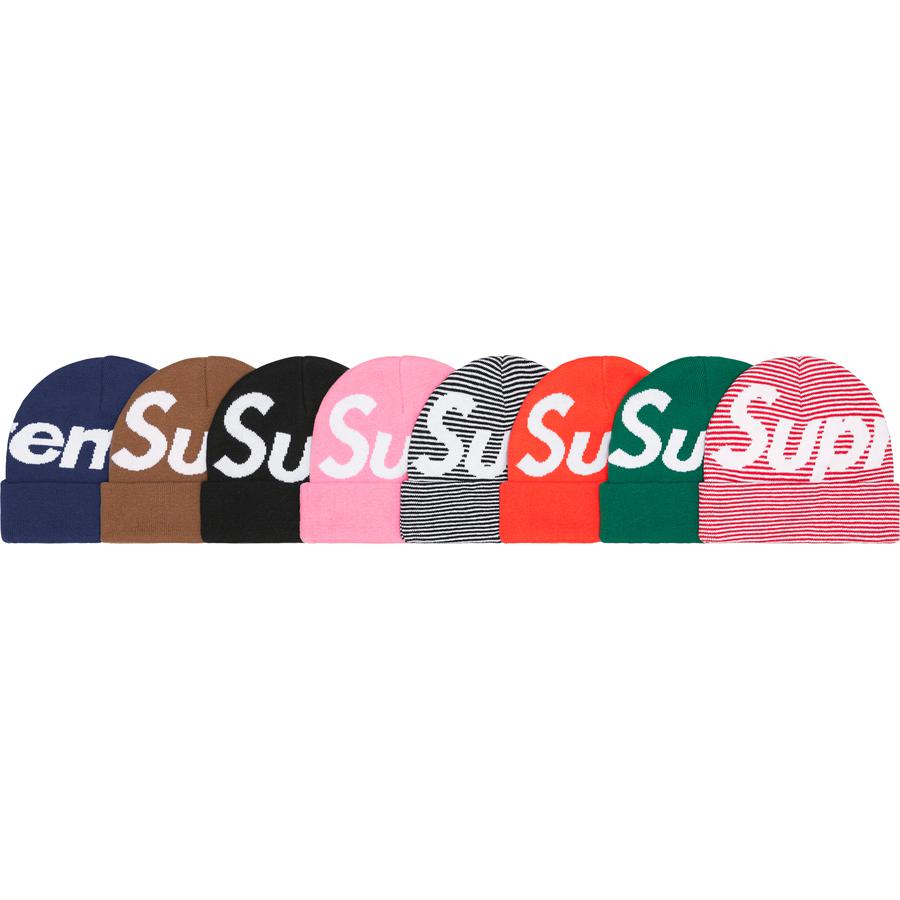 Supreme Big Logo Beanie for fall winter 22 season