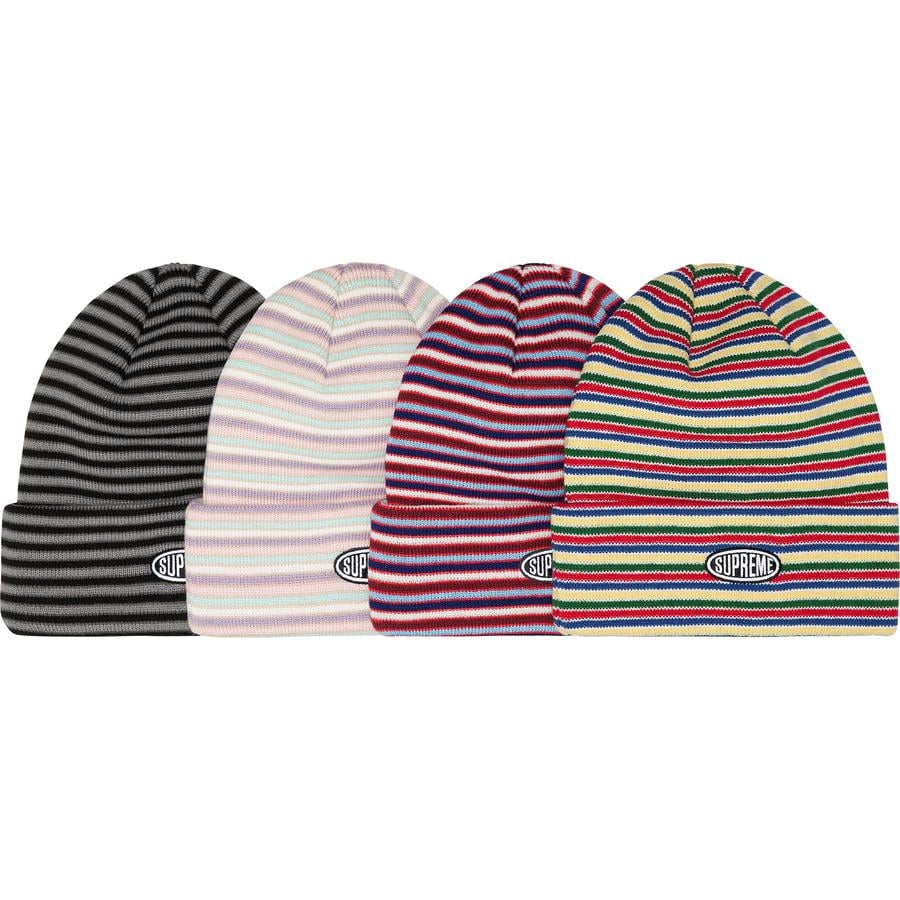 Details on Multi Stripe Beanie from fall winter
                                            2022 (Price is $38)