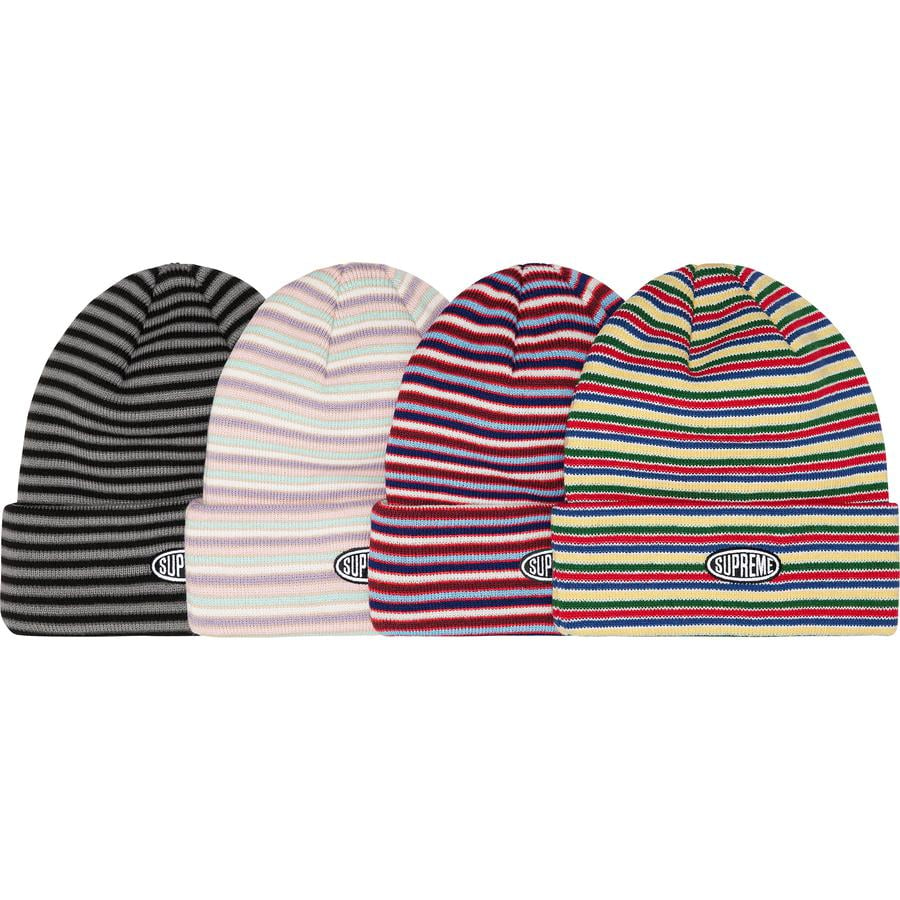 Supreme Multi Stripe Beanie releasing on Week 4 for fall winter 2022