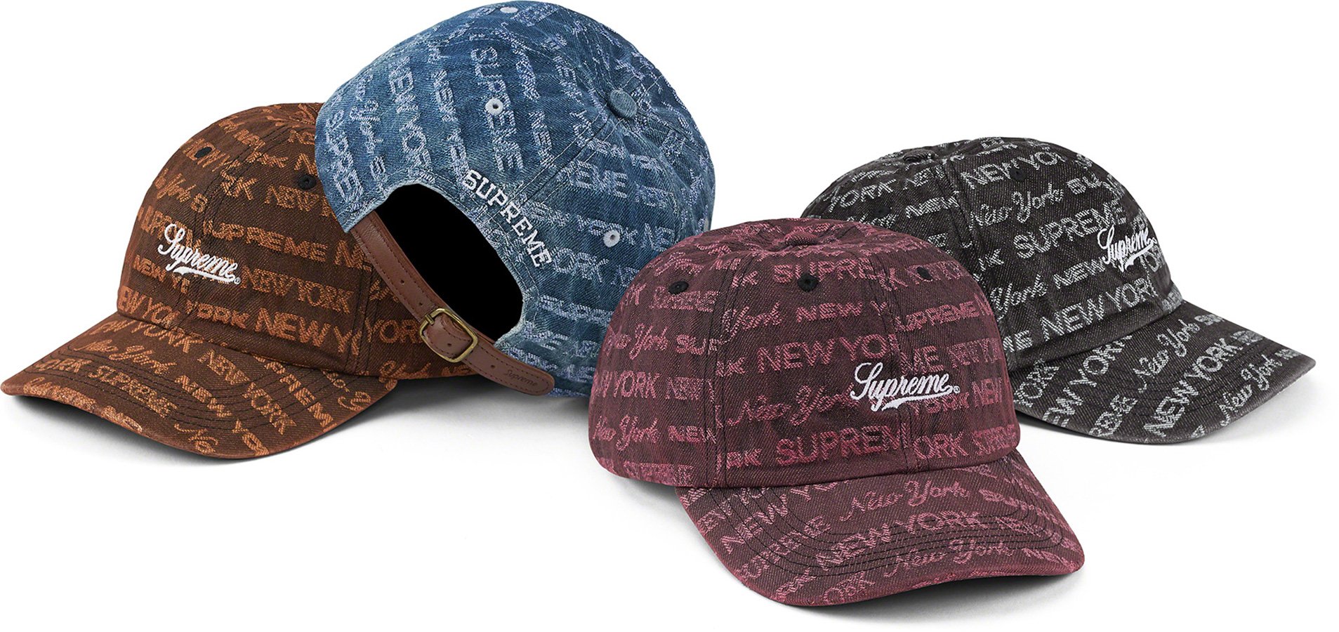 Monogram Denim 6-Panel - fall winter 2021 - Supreme