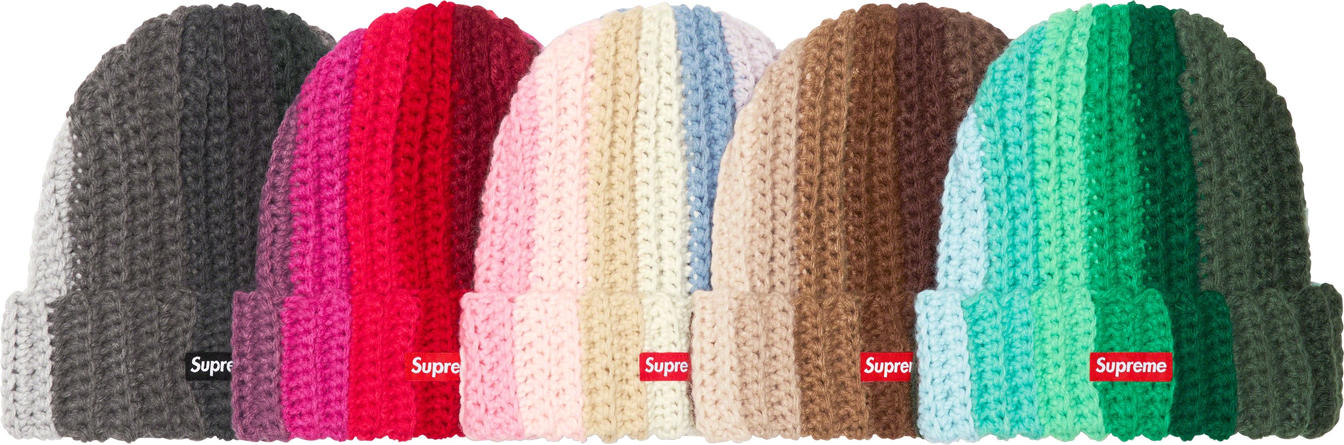 Supreme Gradient Crochet Beanie☆ブラウン☆