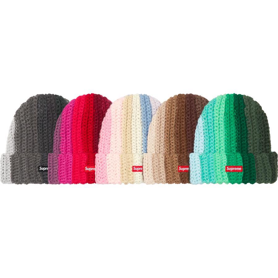 Details on Gradient Crochet Beanie from fall winter
                                            2022 (Price is $44)