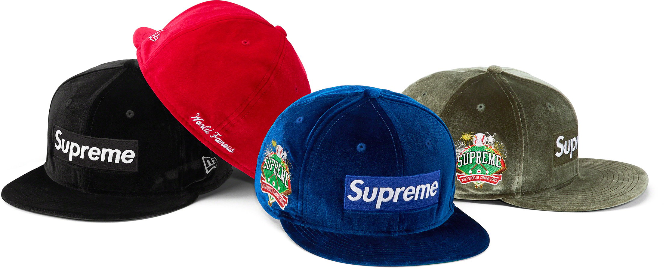 税込) Supreme◇2022AW/Velour Box Cap/キャップ/GRN/メンズ Era New 