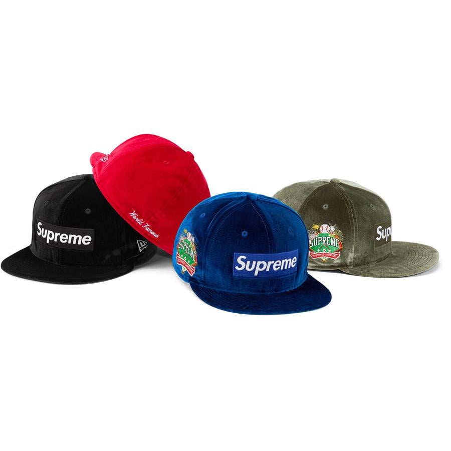 Supreme Velour Box Logo New Era releasing on Week 13 for fall winter 2022