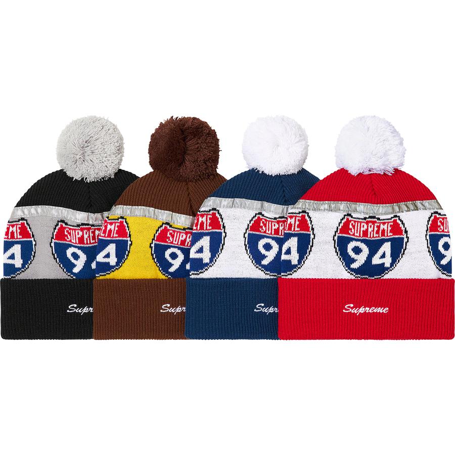 Supreme Interstate Reflective Beanie for fall winter 22 season