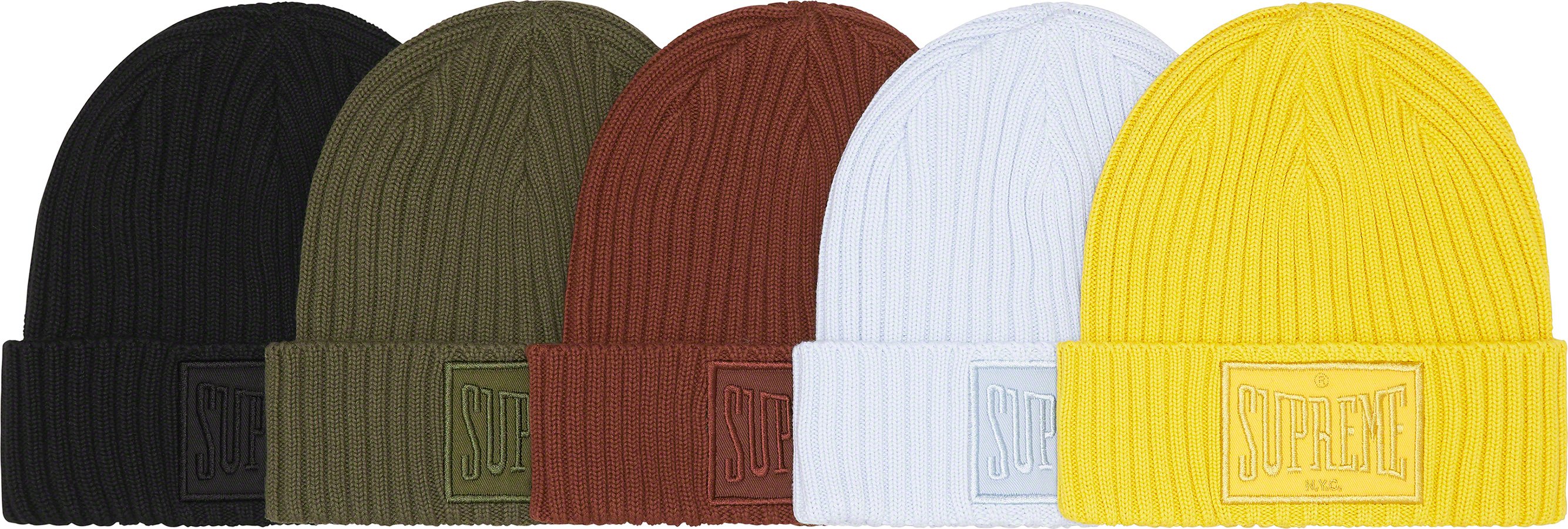 Overdyed Patch Beanie - fall winter 2022 - Supreme