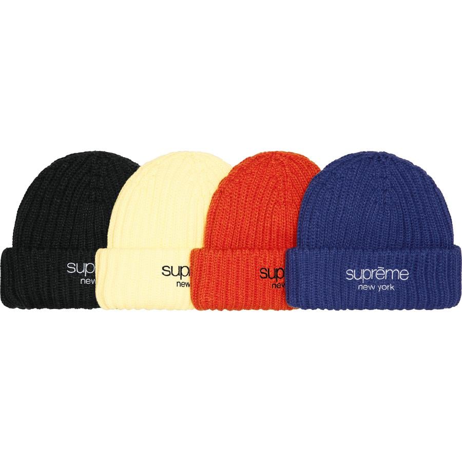 Supreme Ribbed Beanie for fall winter 22 season