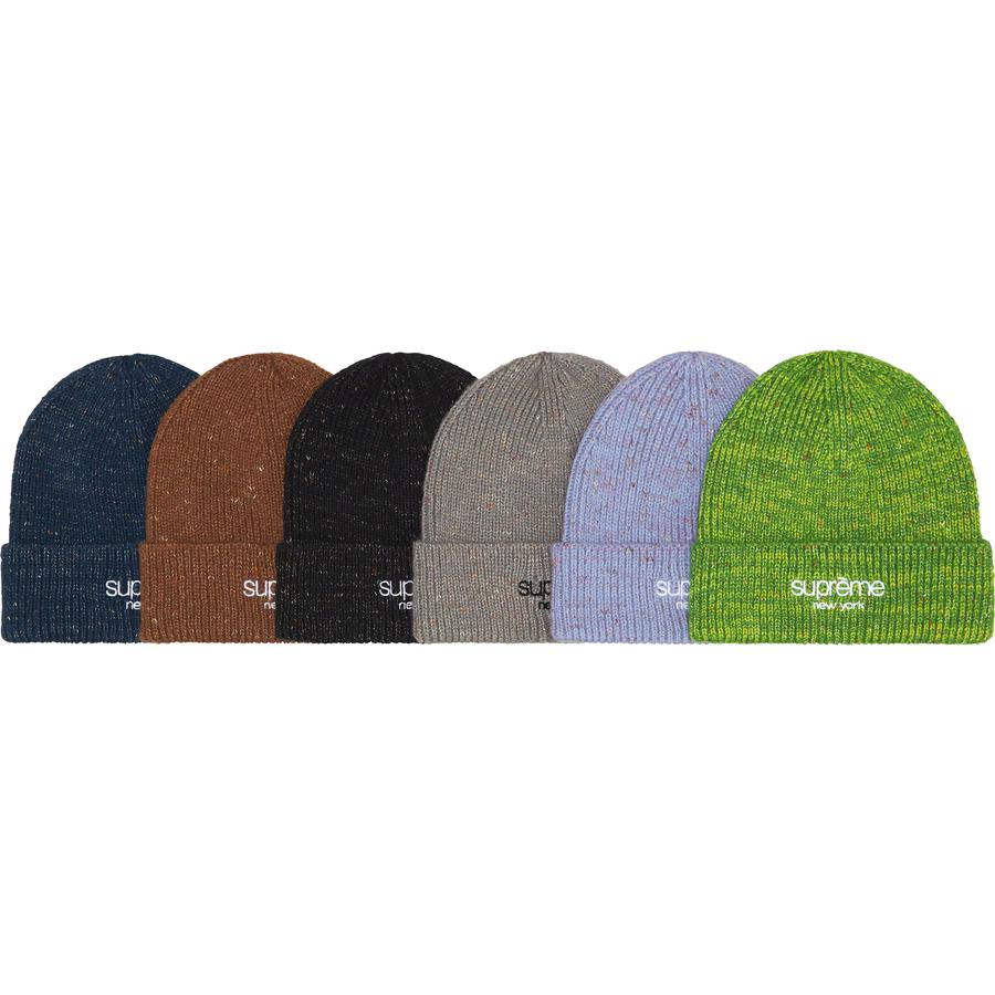 Supreme Rainbow Speckle Beanie for fall winter 22 season