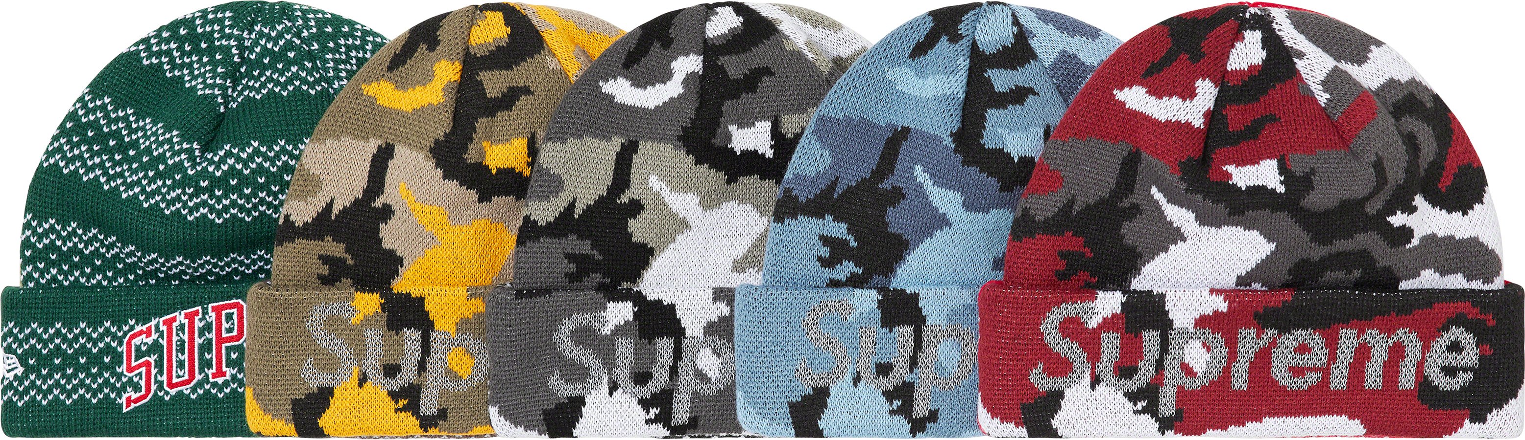 Supreme New Era Split Beanie Black