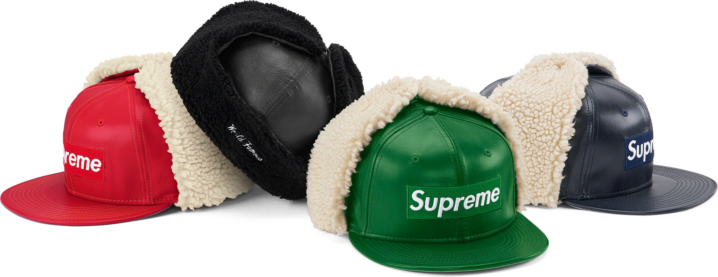 Leather Earflap New Era - fall winter 2022 - Supreme