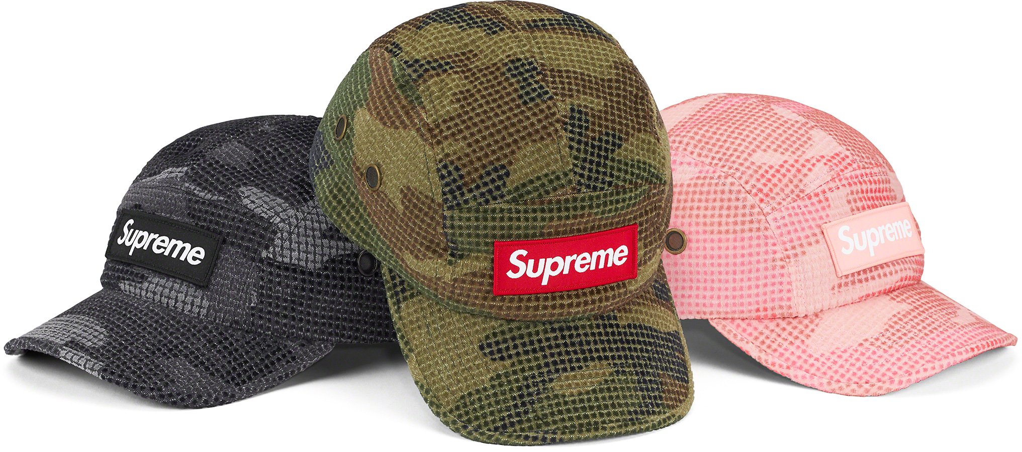 Camo Grid Velvet Camp Cap - fall winter 2022 - Supreme