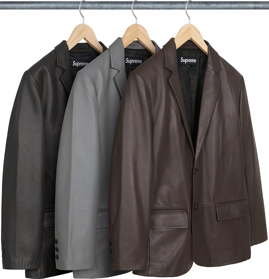 Leather Blazer - fall winter 2022 - Supreme