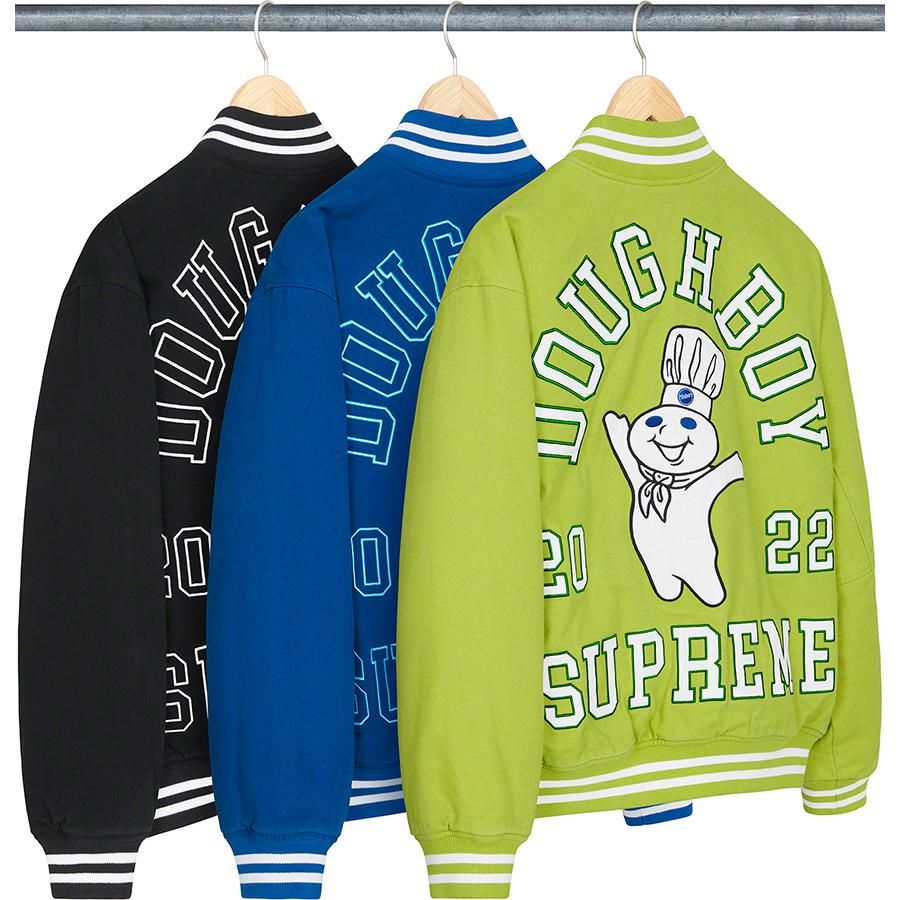 Supreme Supreme Mitchell & Ness Doughboy Twill Varsity Jacket released during fall winter 22 season