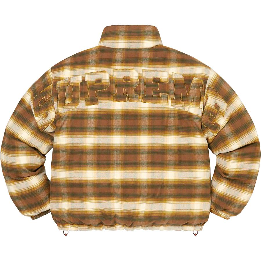 Details on Flannel Reversible Puffer Jacket  from fall winter
                                                    2022 (Price is $298)