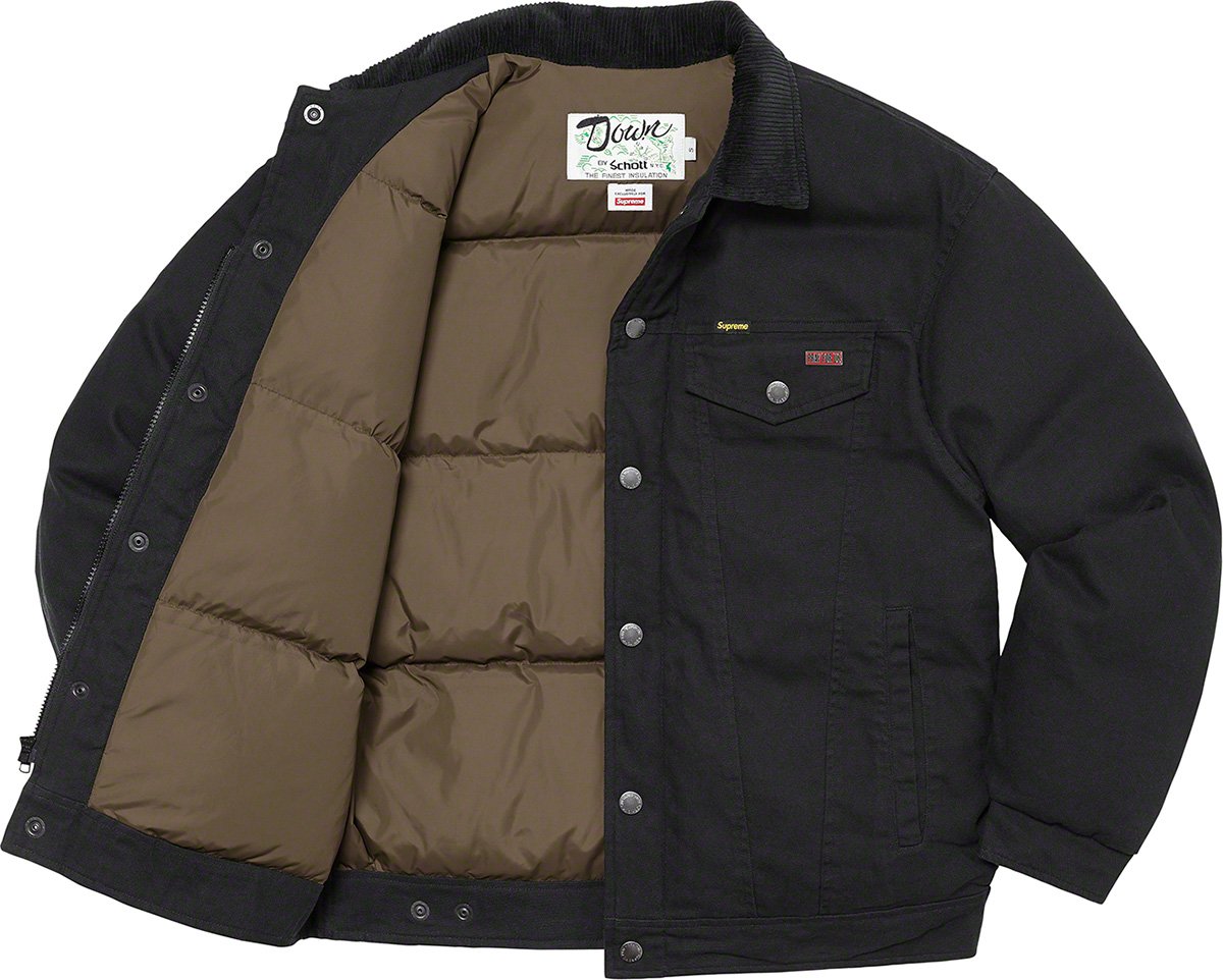 メンズCanvas Down Trucker Jacket supreme