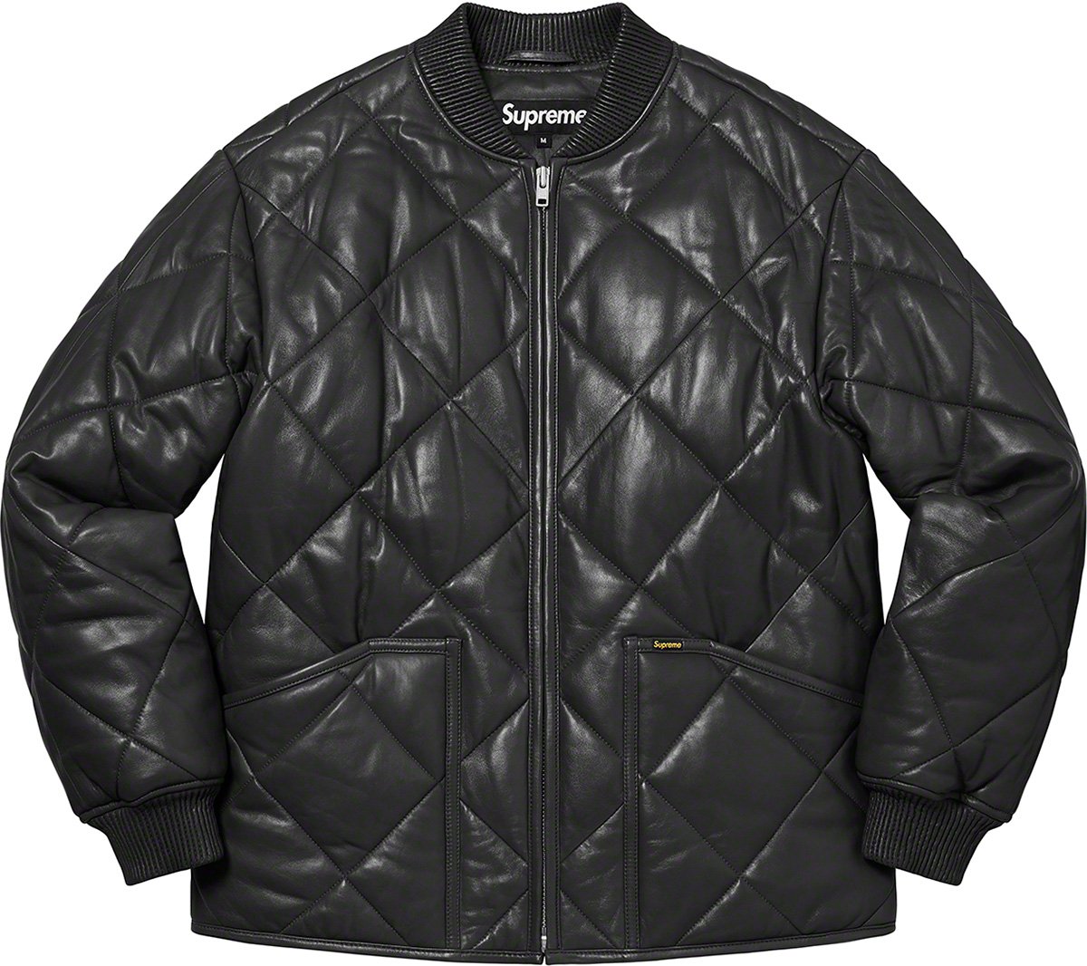 Quilted Leather Work Jacket   fall winter    Supreme