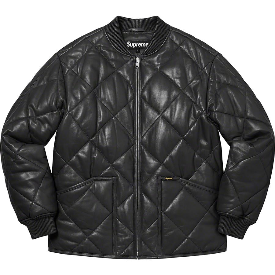 Details on Quilted Leather Work Jacket  from fall winter
                                                    2022 (Price is $598)