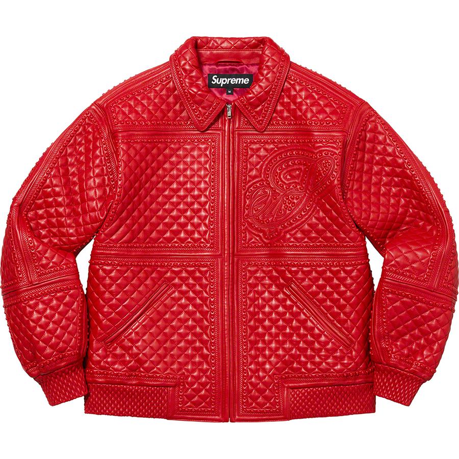Details on Studded Quilted Leather Jacket  from fall winter 2022 (Price is $1198)