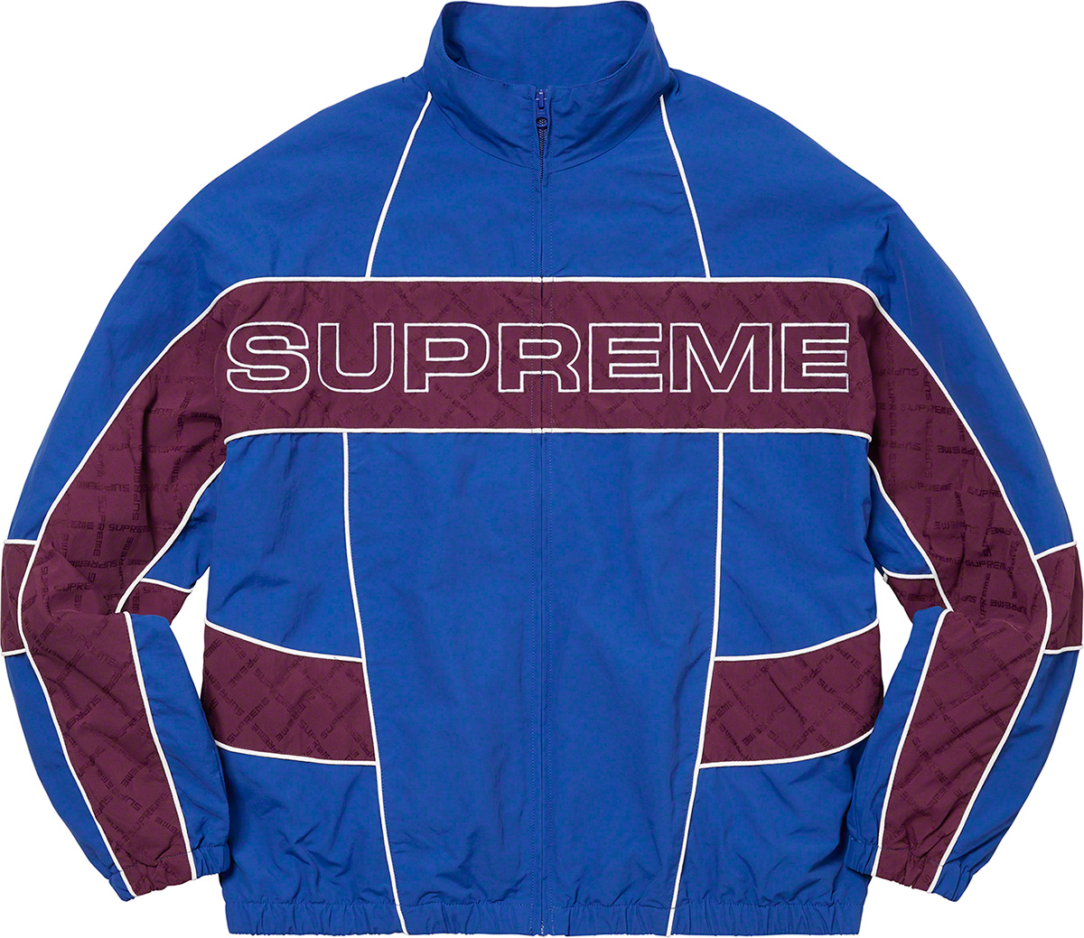 22fw Supreme Jacquard panel track jacket