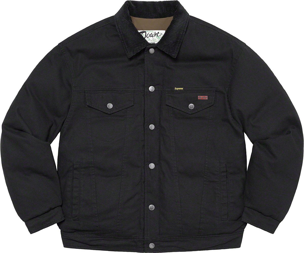 Supreme Schott CanvasDownTruckerJacket