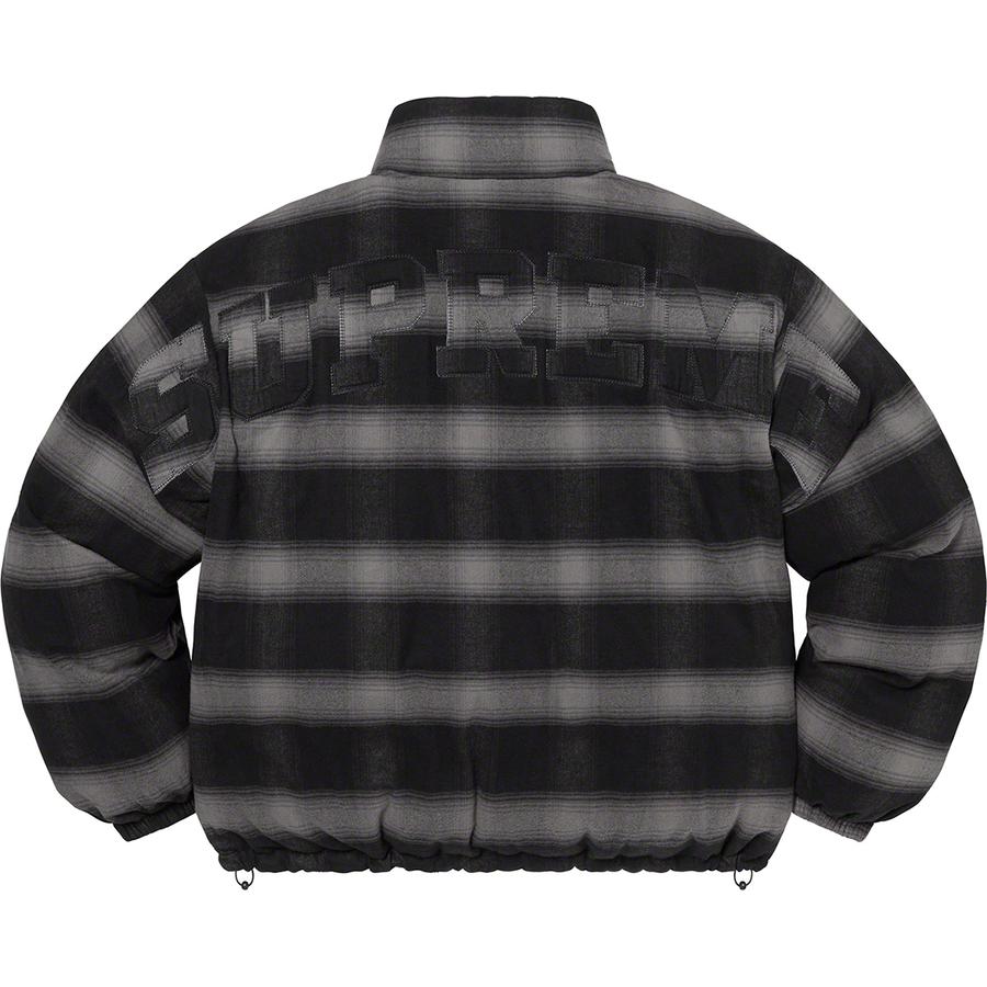 Details on Flannel Reversible Puffer Jacket  from fall winter 2022 (Price is $298)
