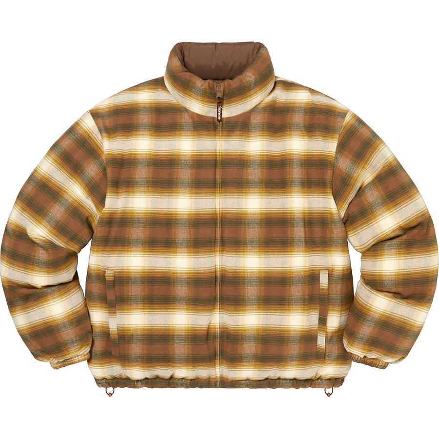 Supreme Flannel Reversible Puffer Jacket (FW22) - $298