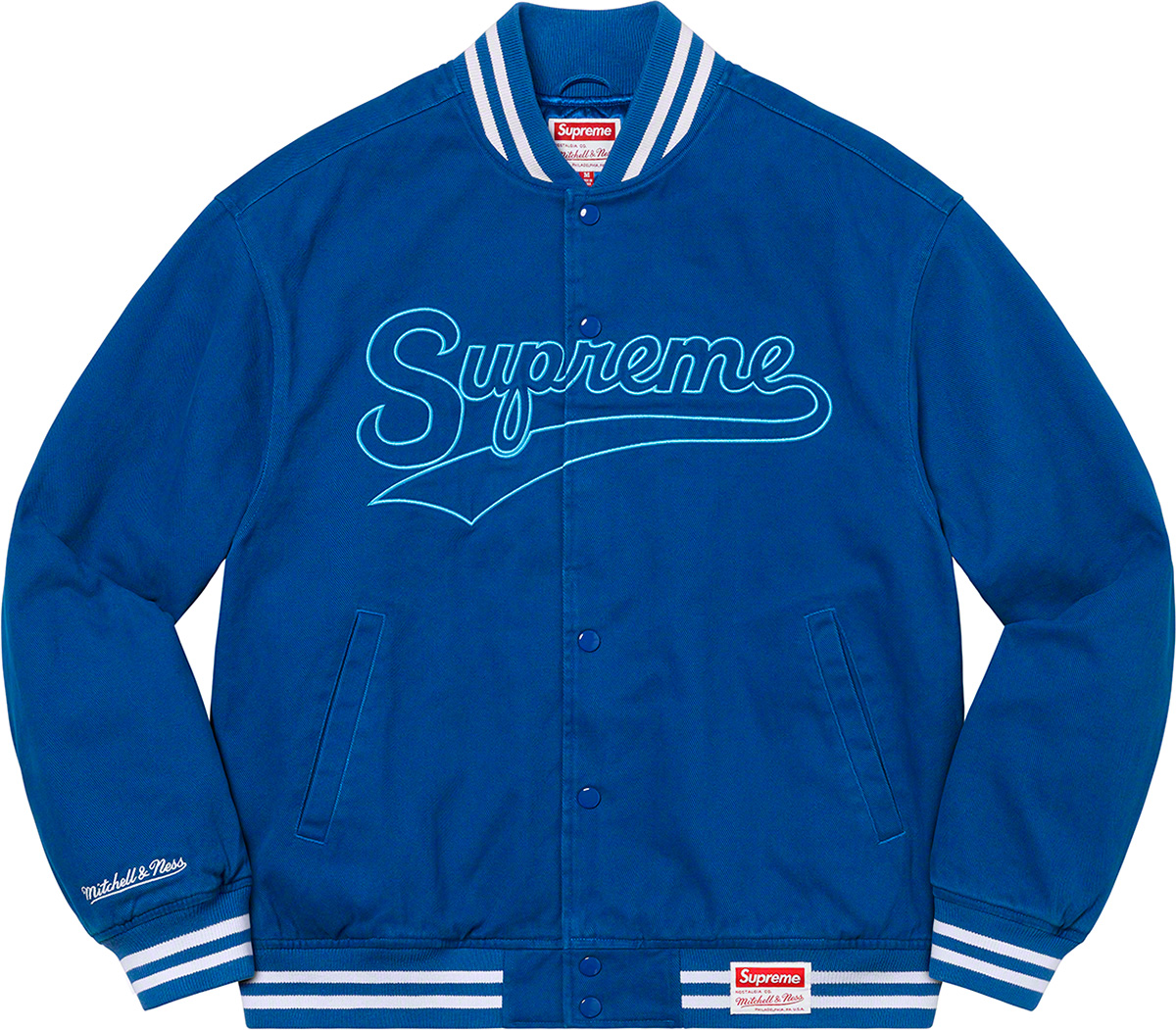 Mitchell & Ness Doughboy Twill Varsity Jacket - fall winter 2022 - Supreme