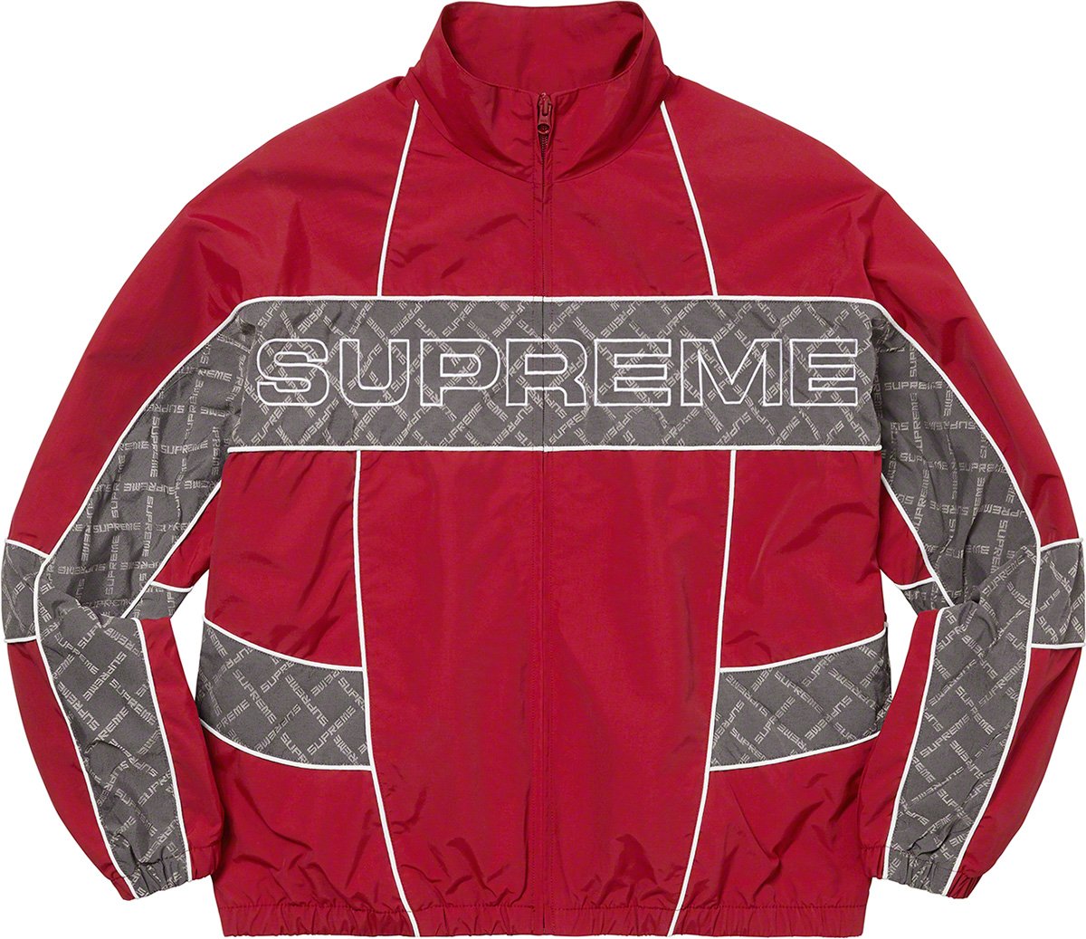 22fw Supreme Jacquard panel track jacket