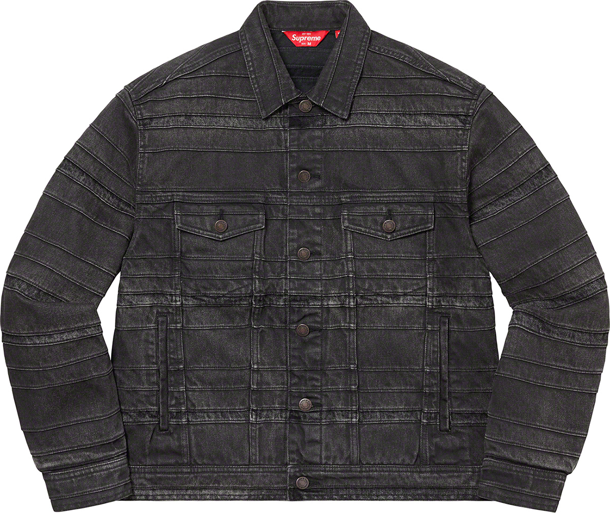 supreme denim jacket black