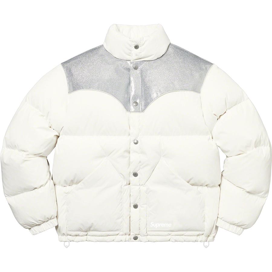 Details on Glitter Yoke Down Puffer Jacket  from fall winter 2022