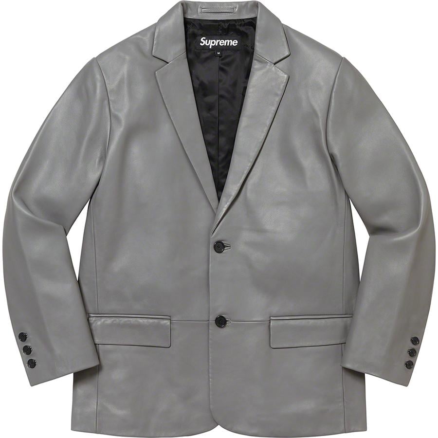 Details on Leather Blazer  from fall winter
                                                    2022 (Price is $498)