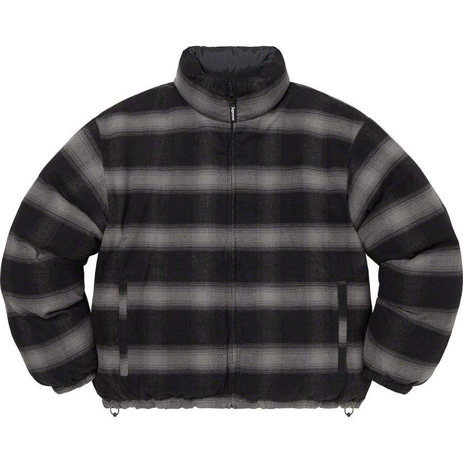 Details on Flannel Reversible Puffer Jacket  from fall winter 2022 (Price is $298)