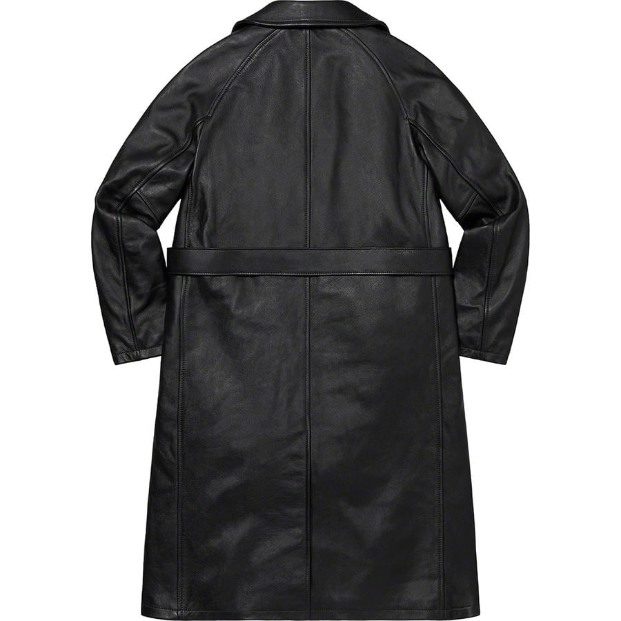 Supreme Schott Leather Trench Coat BlackSupreme Schott Leather