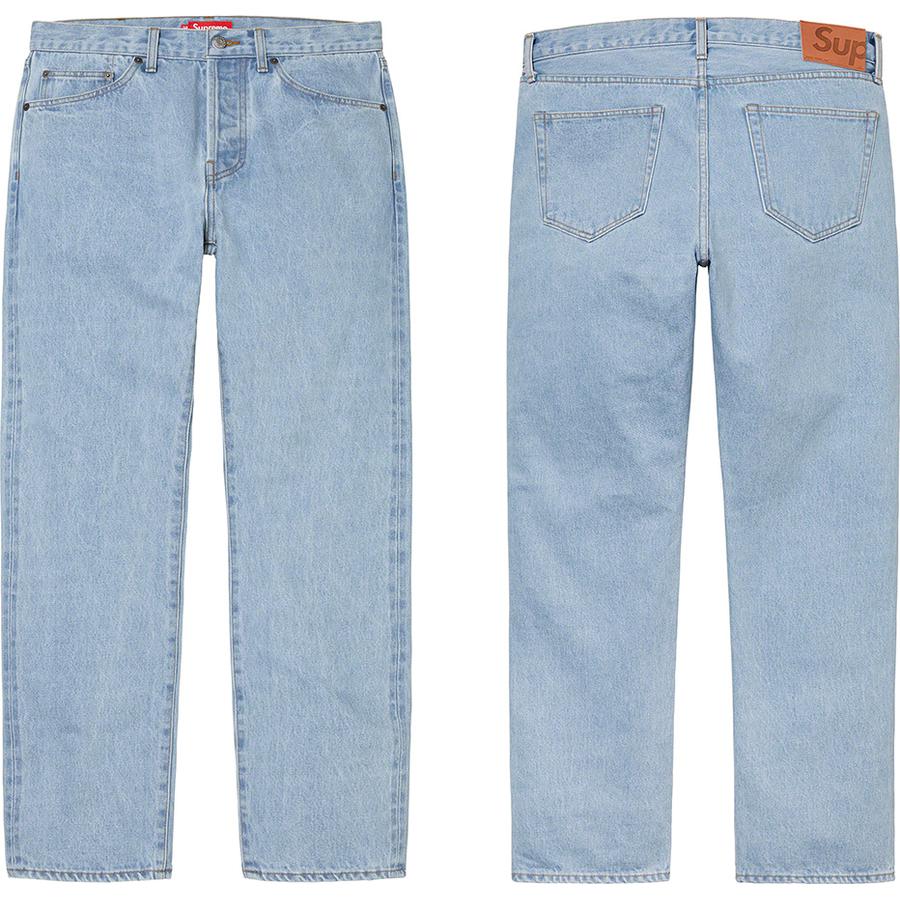 Supreme Stone Washed Slim Jean releasing on Week 1 for fall winter 22