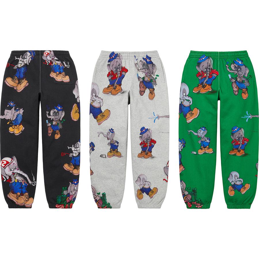 Supreme Elephant Sweatpant releasing on Week 1 for fall winter 22