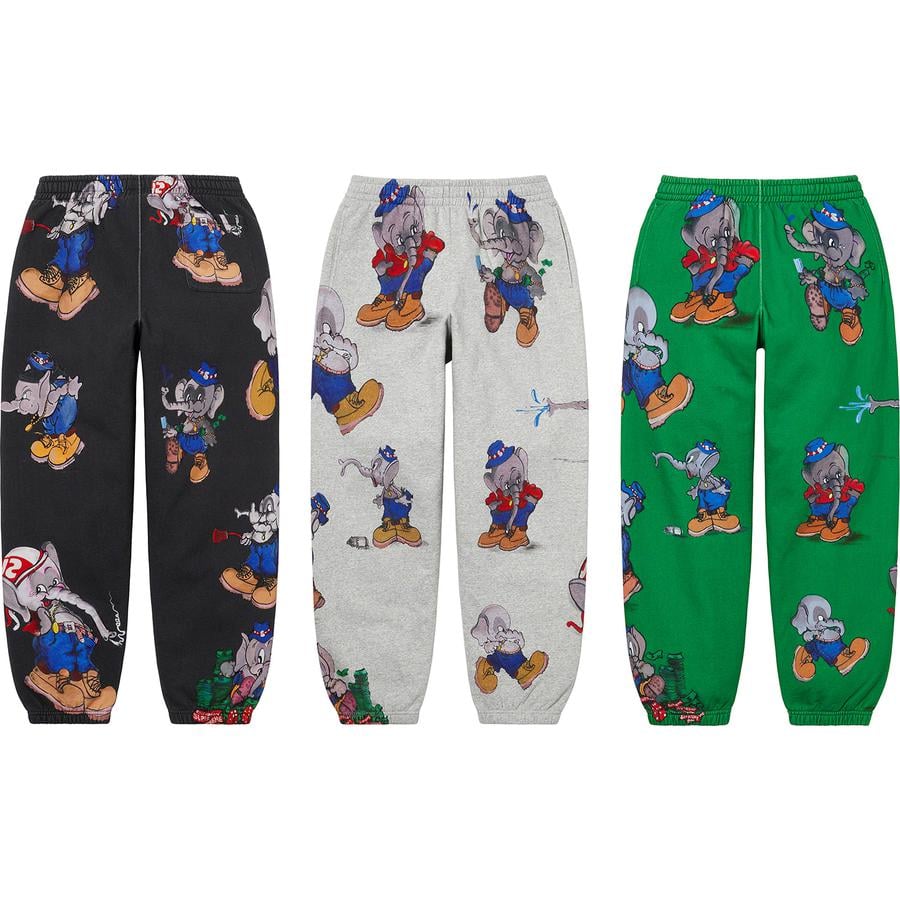 Supreme Elephant Sweatpant for fall winter 22 season