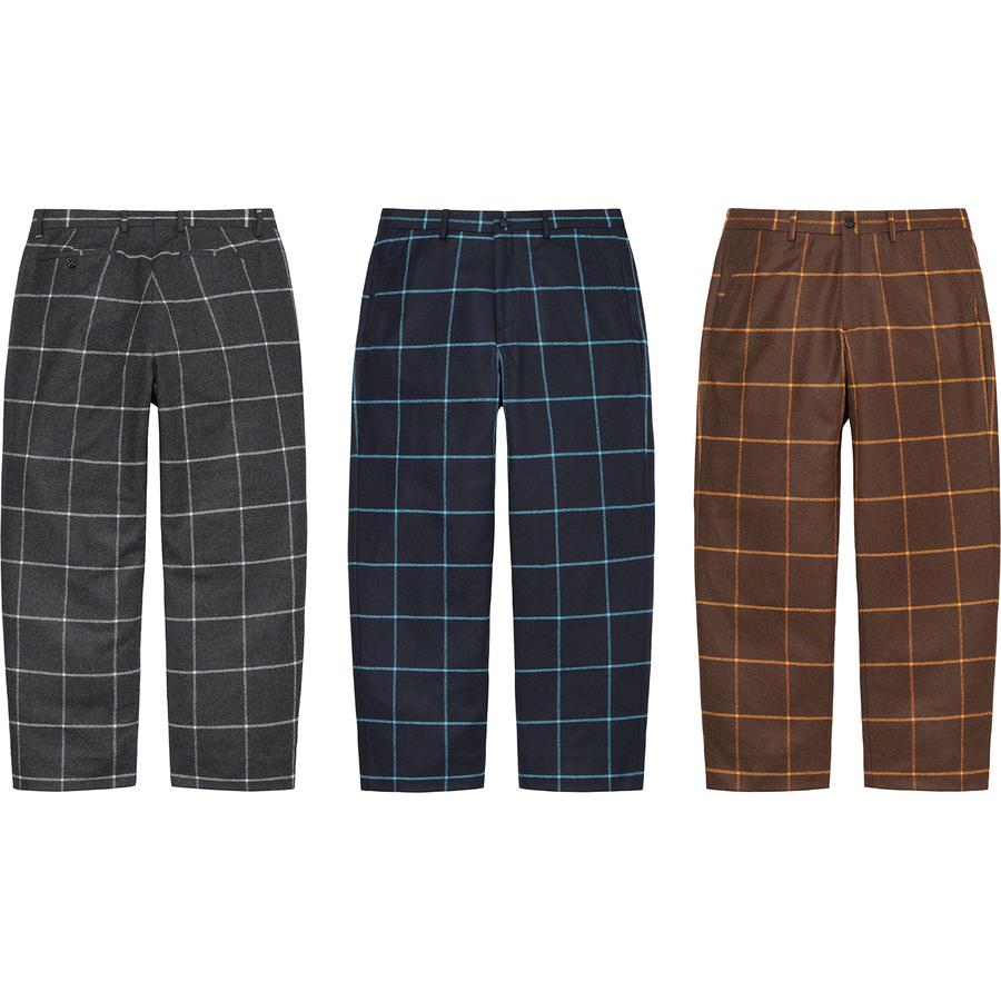 Details on Windowpane Wool Trouser from fall winter
                                            2022 (Price is $178)