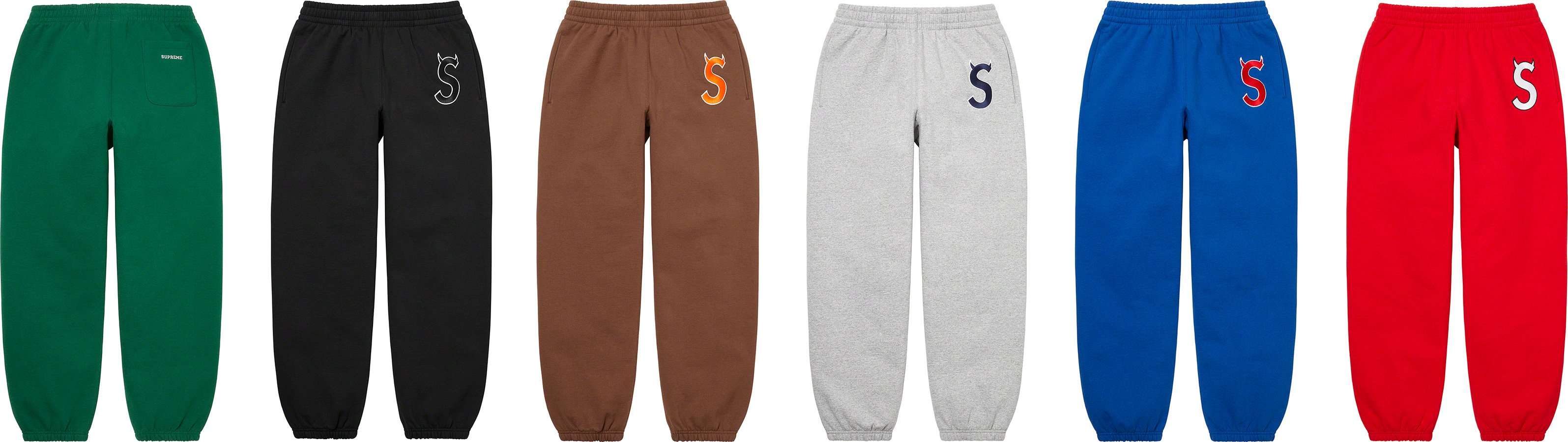 Supreme s logo sweatpant discount