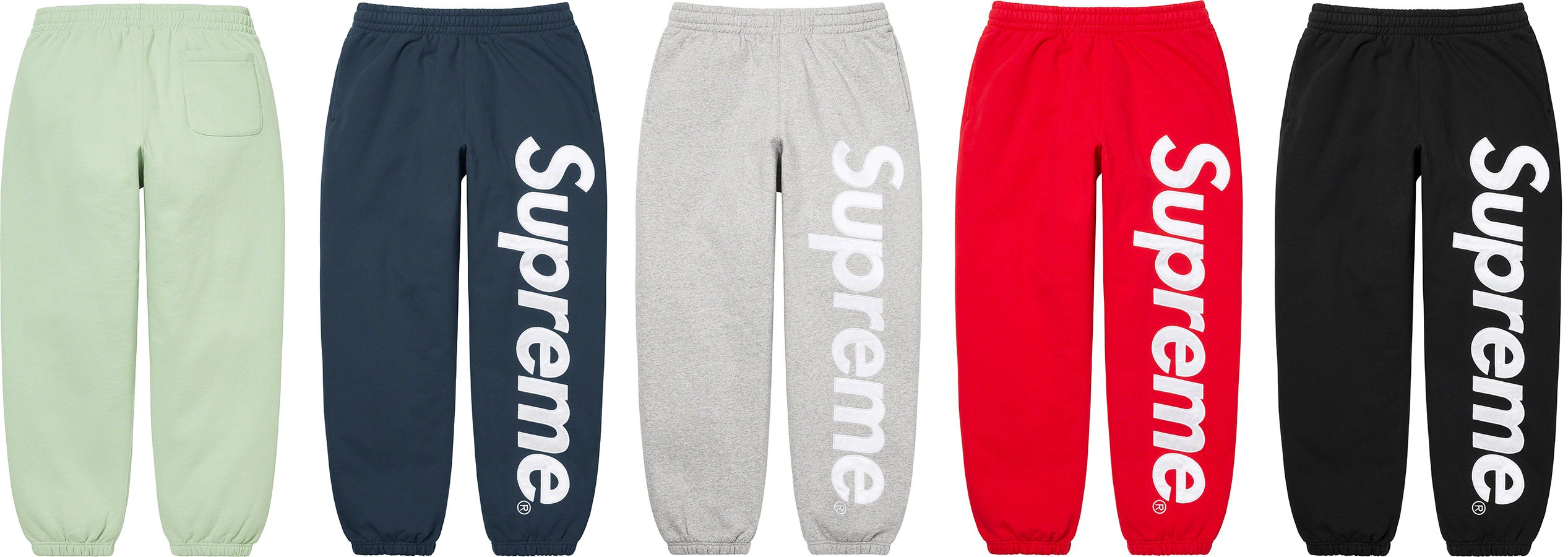 Supreme Satin Applique Sweatpantシュプリーム