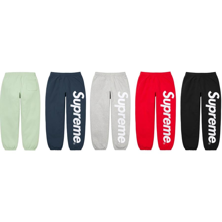 Supreme Satin Appliqué Sweatpant for fall winter 22 season